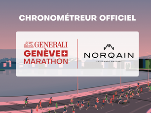 NORQAIN DEVIENT LE NOUVEAU CHRONOMÉTREUR OFFICIEL DU GENERALI GENÈVE MARATHON DÈS 2024.